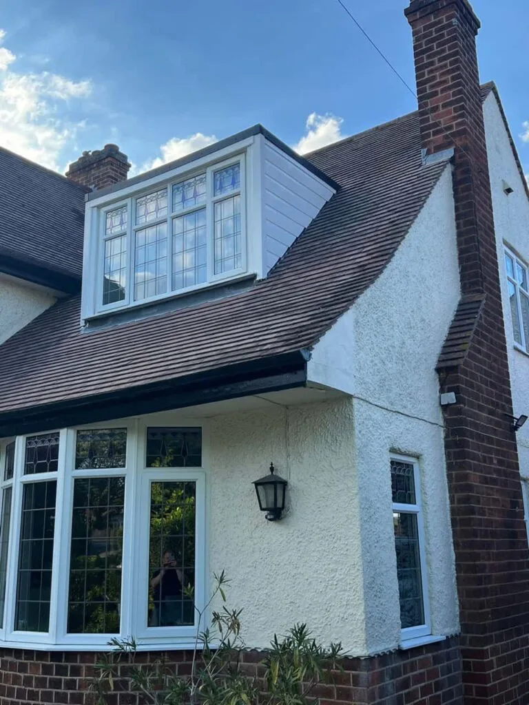 This is a photo of a dormer window which has just had some repairs carried out where the roof and the dormer meet. Works carried out by MCM Roofing Repairs Verwood